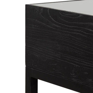 Lounge Styles Calibre CDT6639-NI 1.2m Elm Coffee Table - Full Black