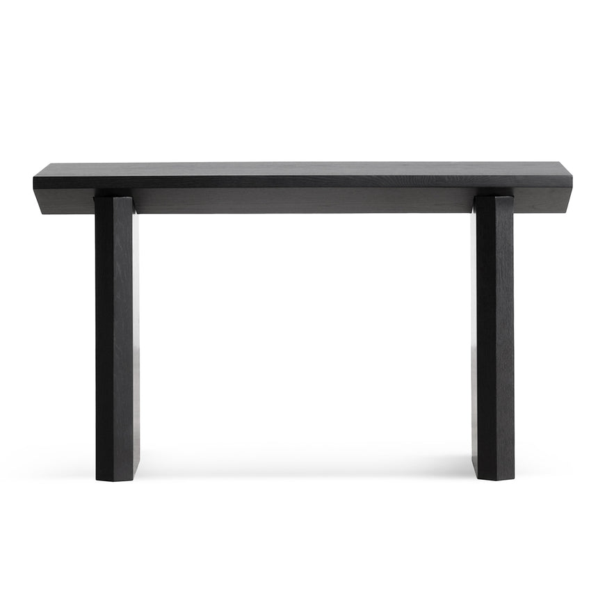 1.4m Oak Console Table - Black