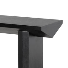 Load image into Gallery viewer, 1.4m Oak Console Table - Black