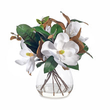 Load image into Gallery viewer, Magnolia Grandiflora Mix in Vase 48cmh - White