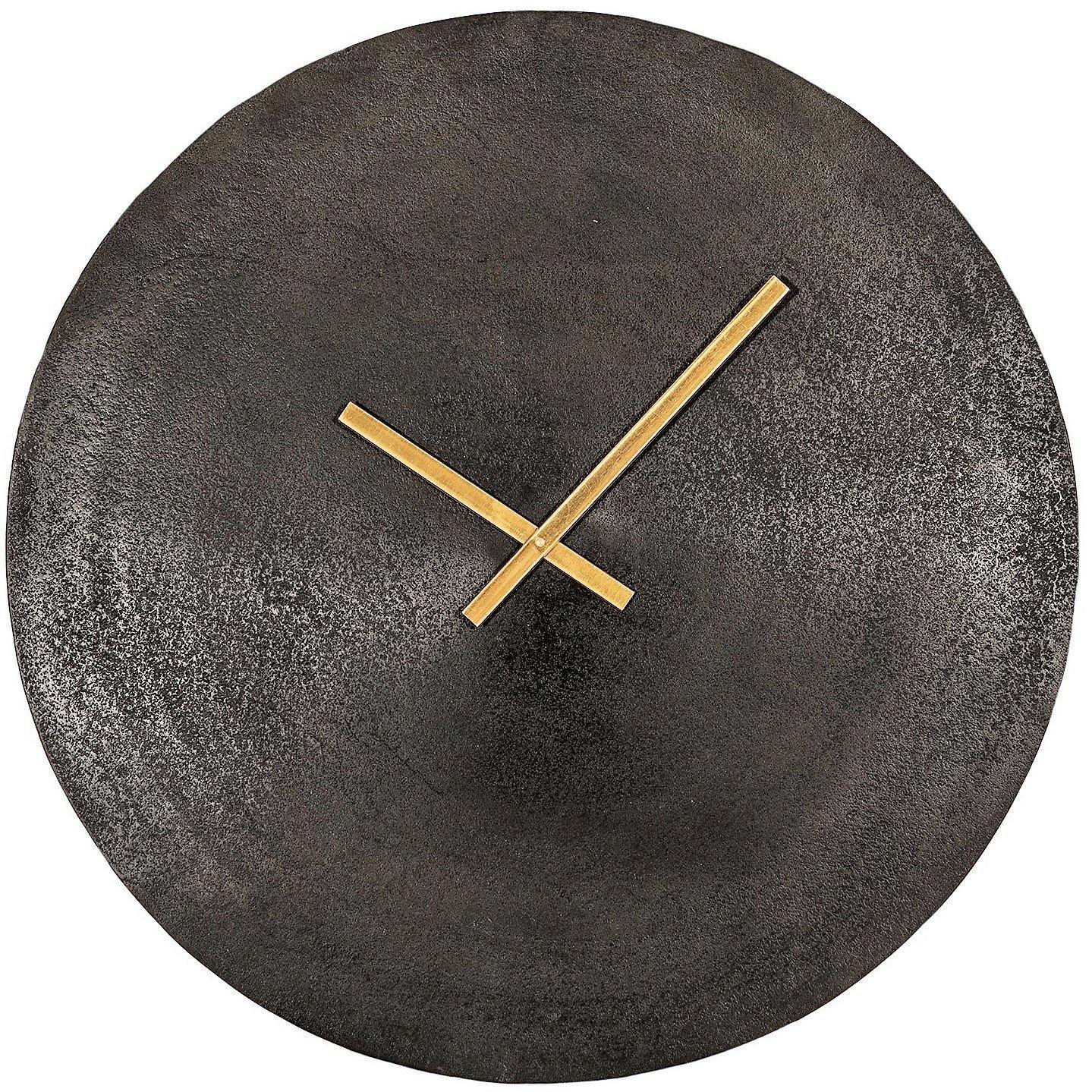 Lounge Styles j&k imports Wall Clock Black Antique Finish Metal Vintage 74cm - NEW !!