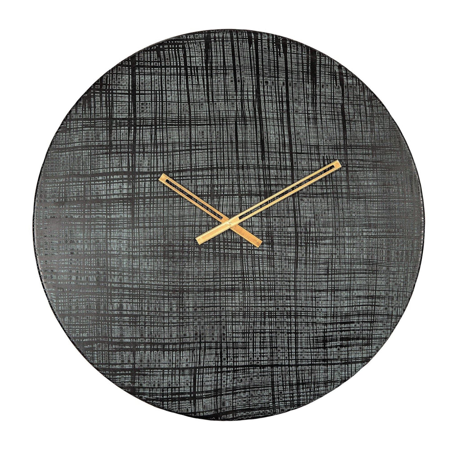 Lounge Styles j&k imports Wall Clock Patina Black Vintage 76cm - NEW !!