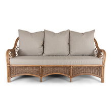 Load image into Gallery viewer, Giselle 3 Seat Sofa - Weaved Wicker Rattan 187cm
