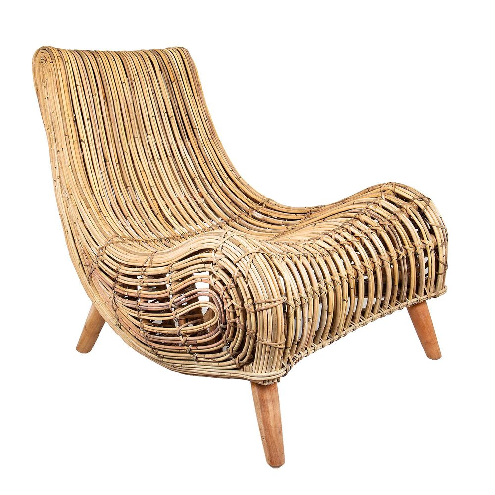 Haiti Rattan Lounge Chair Natural