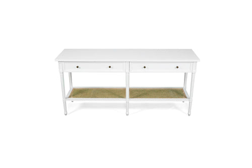Lounge Styles Abide Interiors Hamilton Mahogany Wood Wide Console Table – White