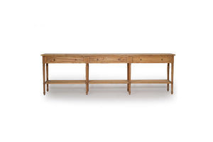 Lounge Styles Abide Interiors Hamilton Wide Console Table – Weathered Oak – 280cm
