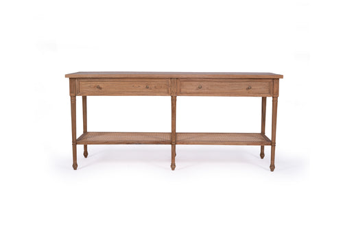 Hamilton Wide Console Table – Weathered Oak – 185cm