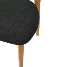 Load image into Gallery viewer, Lounge Styles 6ixty Jellybean Upholstered Dining Chair Wooden - Charcoal
