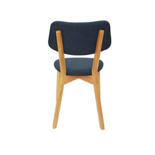Load image into Gallery viewer, Lounge Styles 6ixty Jellybean Upholstered Dining Chair Wooden- Storm Blue
