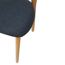 Load image into Gallery viewer, Lounge Styles 6ixty Jellybean Upholstered Dining Chair Wooden- Storm Blue