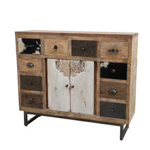 Load image into Gallery viewer, Lounge Styles Phil Bee Cowhide Patchwork Chest of Drawers