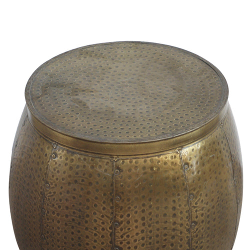 Lounge Styles Phil Bee Brass Look Hammered Side Table