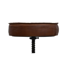 Load image into Gallery viewer, Lounge Styles Phil Bee Industrial Paris Wind Up Cast Iron Bar Stool With Leather Top