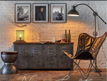 Load image into Gallery viewer, Lounge Styles Phil Bee Vintage Iron Locker Sideboard with Reclaimed Railway Sleeper Wood