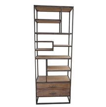 Load image into Gallery viewer, Lounge Styles Phil Bee Slim Industrial Iron Bookcase