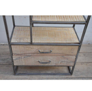 Lounge Styles Phil Bee Slim Industrial Iron Bookcase