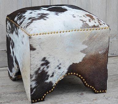 Lounge Styles Phil Bee Hand Made Hand Crafted Cow Ottoman