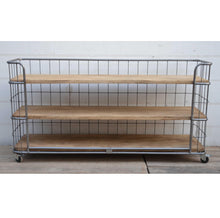 Load image into Gallery viewer, Lounge Styles Phil Bee Movable Industrial Bookshelf (Wide &amp; Low)