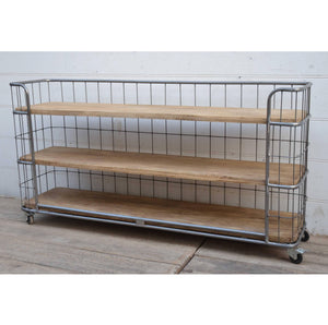 Lounge Styles Phil Bee Movable Industrial Bookshelf (Wide & Low)