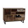 Lounge Styles Phil Bee Hardwood Chest of Draws with Cow Pattern and Hand Carved