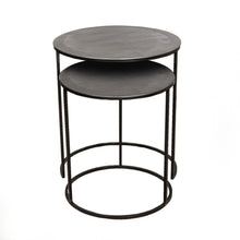 Load image into Gallery viewer, Lounge Styles j&amp;k imports Philip Metal Side Table Set of 2 - Back in stock !!!