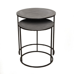 Lounge Styles j&k imports Philip Metal Side Table Set of 2 - Back in stock !!!