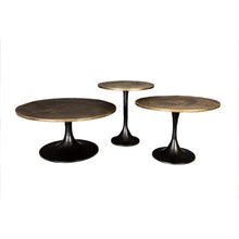 Load image into Gallery viewer, Lounge Styles j&amp;k imports Cafe Style Side Table Brass Top S 48cm