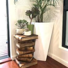 Load image into Gallery viewer, Lounge Styles Mango Trees Book Stack Side Table Rain Tree Wood Natural Finish