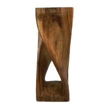 Load image into Gallery viewer, Lounge Styles Mango Trees Twisted Stool 76cm Rain Tree Wood Side Table - Clear Finish