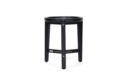 Ruben Side Table – Black 40cm Mid-century Design