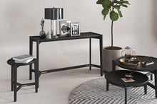 Load image into Gallery viewer, Ruben Console Table Solid Teak 120cm – Black