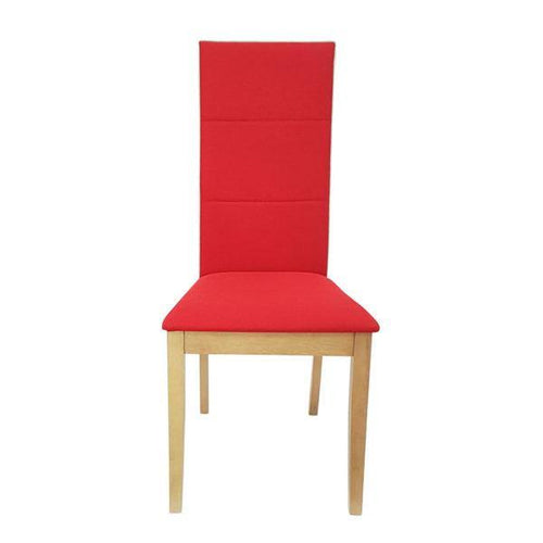 Lounge Styles 6ixty Society High Back Dining Chair Oak - Red