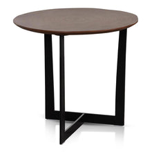Load image into Gallery viewer, Side Table - Walnut Top and Black Leg