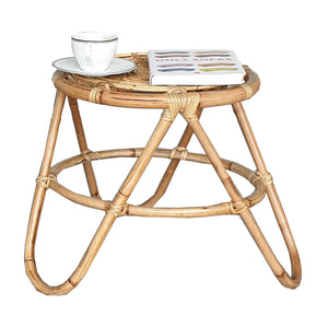 Lounge Styles Room+Co Stanley Side Table 40cm - Natural Rattan Round