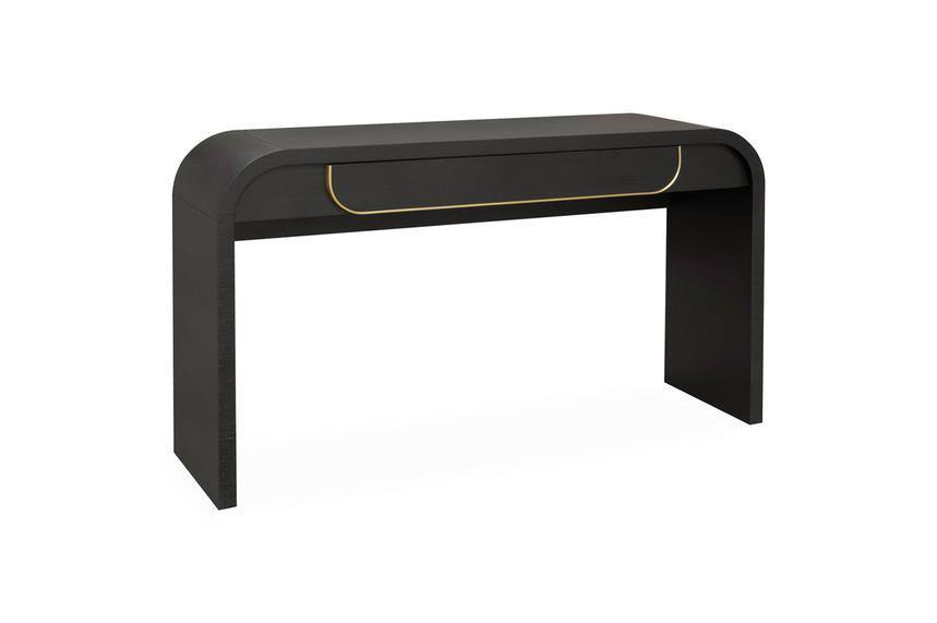 Lounge Styles Calibre CDT6318-VA 1.4m Console Table - Textured Espresso Black