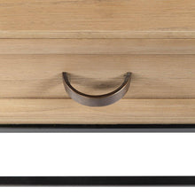 Load image into Gallery viewer, Lounge Styles iluka road Quay Coffee Table 2 Drawers -Natural, Black Base 60cm