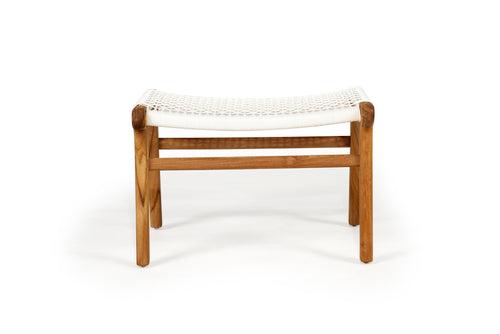 Zen Lazy Chair Ottoman – White 40cm