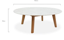 Load image into Gallery viewer, loungestyles-calibre-100cm-marble-round-coffee-table-natural-CCF1037