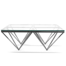 Load image into Gallery viewer, Tafari 105cm Glass Top with Metal Base Coffee Table - Lounge Styles