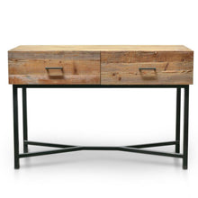 Load image into Gallery viewer, Lounge Styles Calibre CDT2327-NI 1.2m Reclaimed Pine Console Table - Black Base
