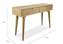 Load image into Gallery viewer, Lounge Styles Calibre CDT776-VN Scandinavian Wood Console Table with Drawers