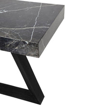 Load image into Gallery viewer, Lounge Styles Cafe Lighting &amp; Living Ebony Marble Console Table - Black 180cm
