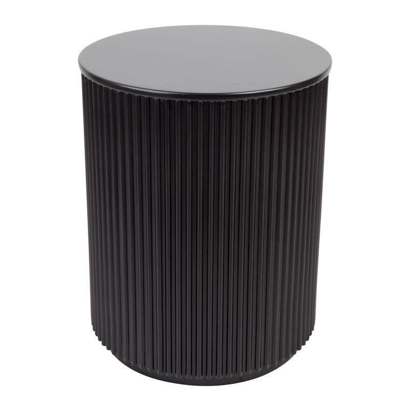 Lounge Styles Cafe Lighting & Living Nomad Round Side Table - Black