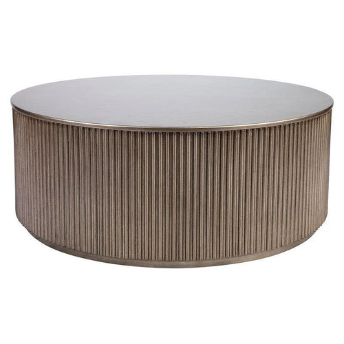 Lounge Styles Cafe Lighting & Living Nomad Round Coffee Table - Antique Gold
