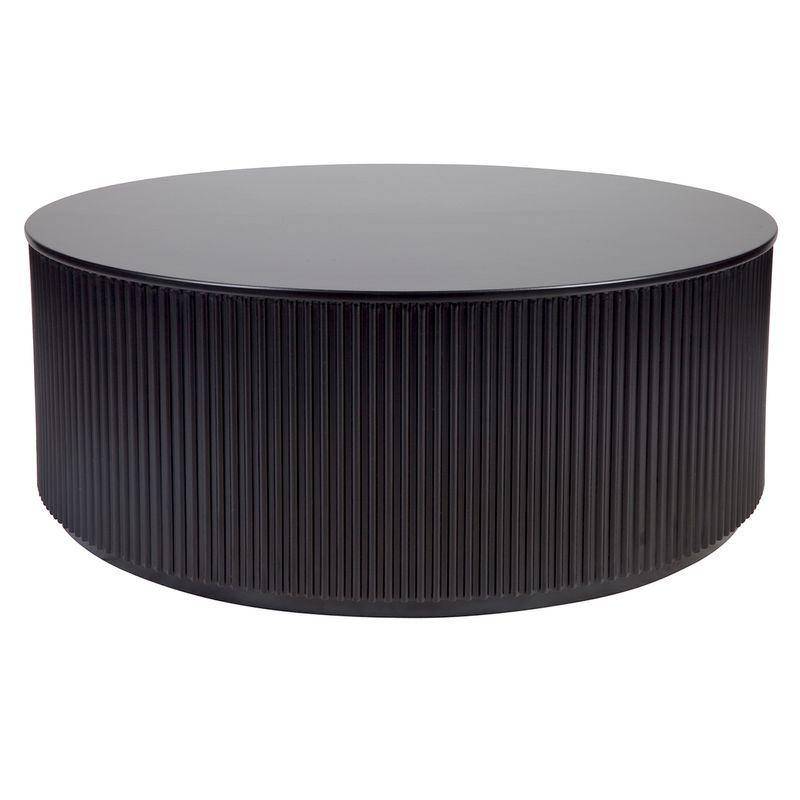 Lounge Styles Cafe Lighting & Living Nomad Round Coffee Table - Black