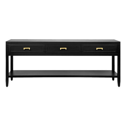 Soloman Console Table - Large Black 200cm