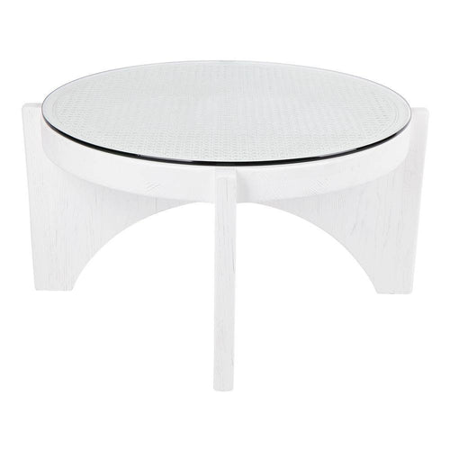 Lounge Styles Cafe Lighting & Living Oasis Rattan Coffee Table - Medium White