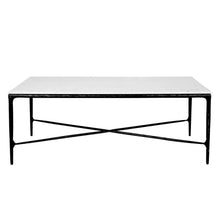 Load image into Gallery viewer, Lounge Styles Cafe Lighting &amp; Living Heston Rectangle Marble Coffee Table - Black 120cm