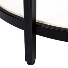 Load image into Gallery viewer, Crescent Stone Side Table - Black 56cm