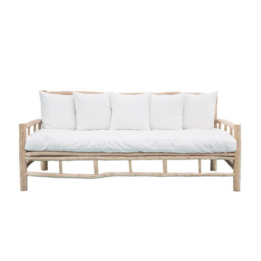 Lounge Styles Emac&Lawton/Florabelle Bermuda Sofa With Cushions - White Washed